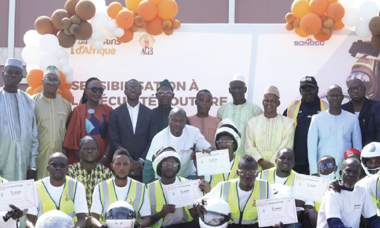 Les Moulins d’Afrique renforcent la sécurité routière à Tombolia