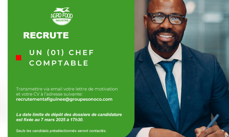 UN (01) CHEF COMPTABLE