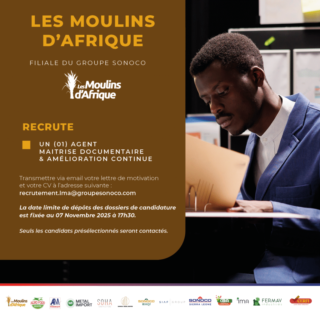 UN (01) AGENT MAITRISE DOCUMENTAIRE & AMELIORATION CONTINUE