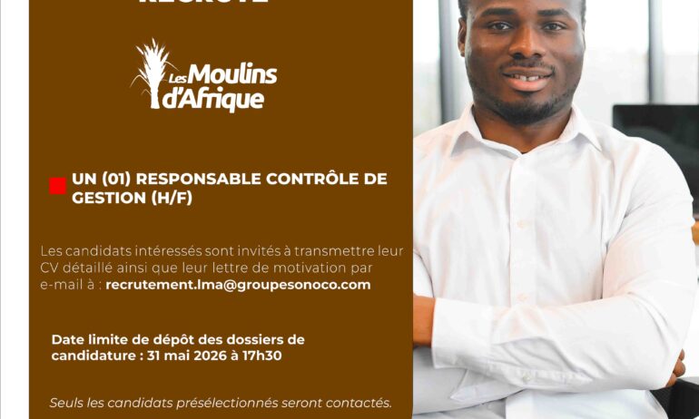 Un (01) Responsable Contrôle de Gestion H/F