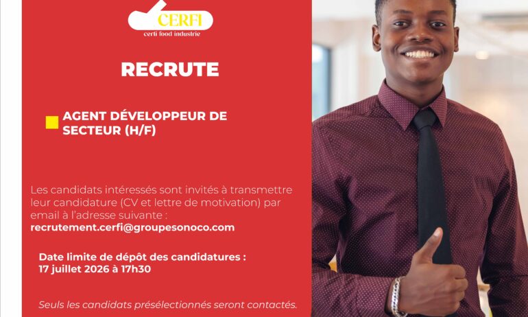  AGENT DÉVELOPPEUR DE SECTEUR (H/F)